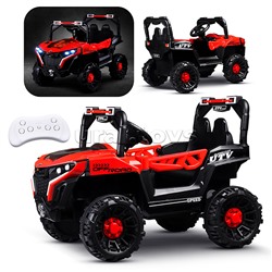 Электромобиль детский "Внедорожник" (цвет красный)