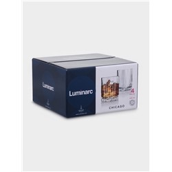 Набор стаканов Luminawrc «Чикаго», 300 мл, 4 шт., стекло, прозрачный