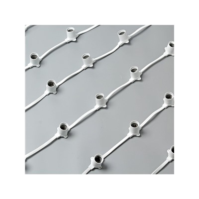 Гирлянда «Белт-лайт» 50 м, IP65, 2W, белая каучуковая нить, шаг 20 см, Е27 (без ламп), 220 В