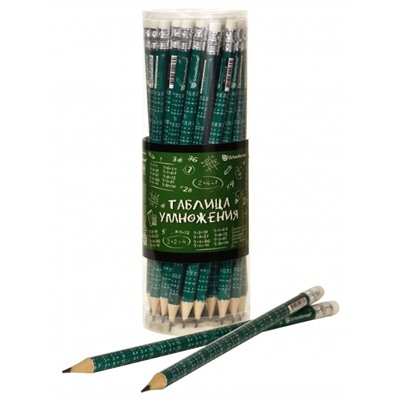 Карандаш черногр. ТАБЛИЦА УМНОЖЕНИЯ с ластиком КЧ-ТУ-HB SchoolФормат