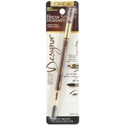 L'Oreal, Карандаш для бровей Brow Stylist Designer, оттенок 310 «Брюнет», 1,3 г