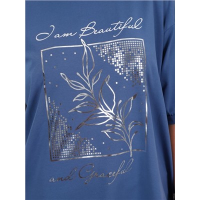 Футболка "Лайма" синяя