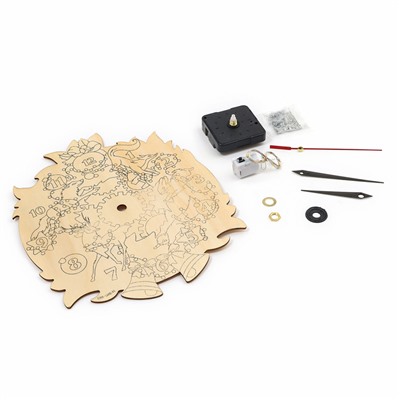 Часы своими руками на новый год. Набор для росписи «Лес»