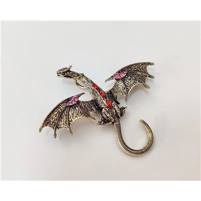 Брошь-кулон Летающий Дракон