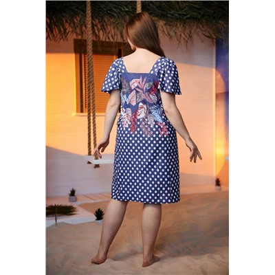 Платье 7385 (Горох_листья)