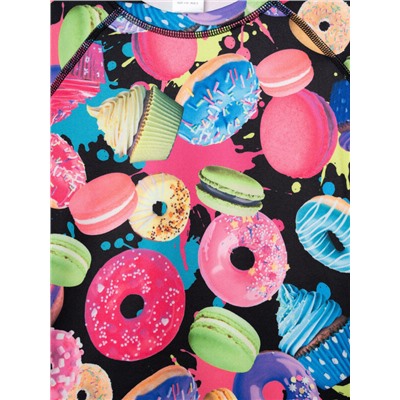 Термокомплект трикот. для девочек: фуфайка (футболка) с длин. рук, брюки