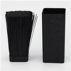 Подставка для ножей с наполнителем Доляна «Зефир», 22×10 см, цвет чёрный