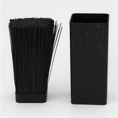 Подставка для ножей с наполнителем Доляна «Зефир», 22×10 см, цвет чёрный