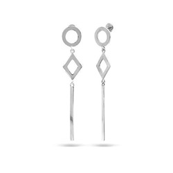 Серьги из серебра без вставки, Ю-27119р (1)