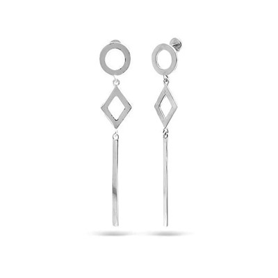 Серьги из серебра без вставки, Ю-27119р (1)