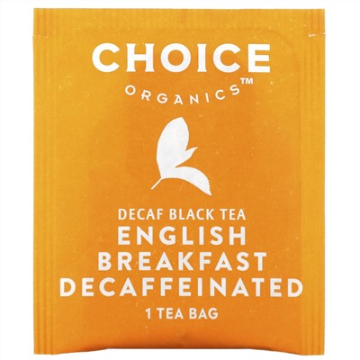 Choice Organic Teas, Decaf Black Tea,  Decaffeinated English Breakfast, 16 Tea Bags, 1.12 oz (32 g)