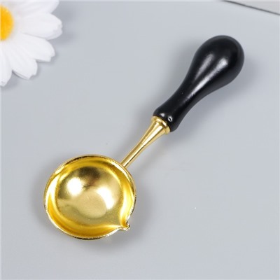 Подарочный набор для сургучной печати «Крупная роза», печать, ручка, ложка, воск: 3 цвета, свеча, 3.5×11×23 см