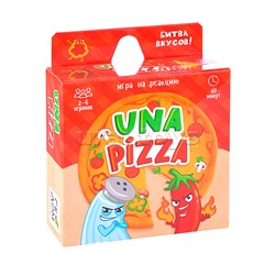 Игра карточная. Una pizza. 60 карточек. 8,2х8,2 см.