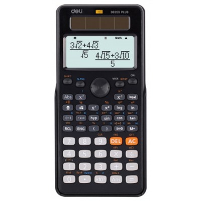 Калькулятор научный 10+2 разряда ED82ES черный (1460088) Deli