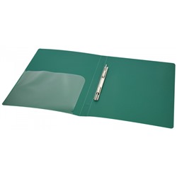 Папка скоросшиватель пластиковая с карманом зеленая 0,55мм NC4455G inФОРМАТ