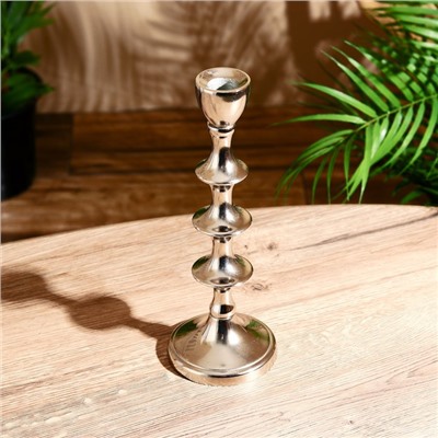 Подсвечник «Кольца», на 1 свечу, 9×9×24 см, алюминий