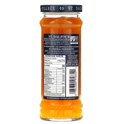 St. Dalfour, Deluxe, джем из ананаса и манго, 284 г (10 унций)