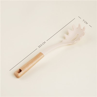 Ложка для спагетти SL Home, 33.5×7×5 см, бежевая