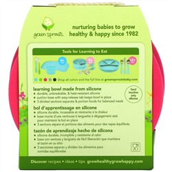 Green Sprouts, Learning Bowl, Pink, 1 Bowl
