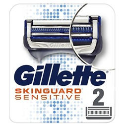 Кассеты для бритвы Dʤɪˈlett ФЬЮЖН SkinGuard (2 шт.) (Оригинал)