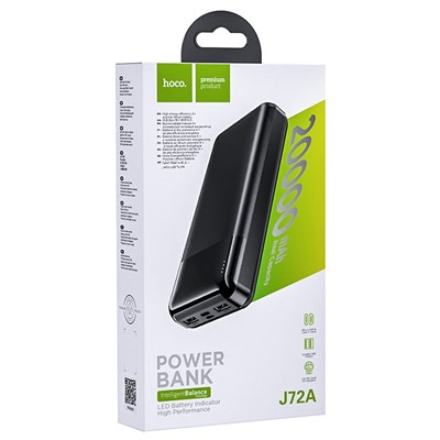 Внешний аккумулятор Hoco J72A 20000mAh Micro/Type-C/USB*2 (black)