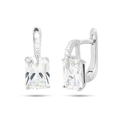 Серьги из серебра куб.циркон., МЦВ959