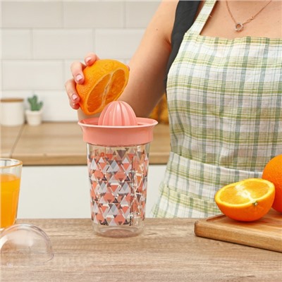 Соковыжималка для цитрусовых ручная Renga «Сомбреро», 600 мл, 11×19 см, тритан, МИКС