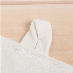 Коврик - сидушка для бани и сауны с принтом «Хорошо там, где попа в тепле», 44×33 см, 70% полиэфир, 30% шерсть, «Добропаровъ»