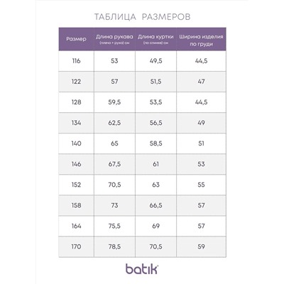 BATIK Куртка 657-24в-1