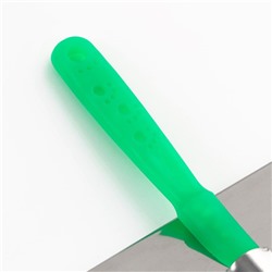 Пуходёрка «Лапки» большая, 12×13 см, с каплями, зелёная