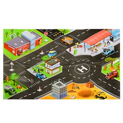 Конструктор "Городские службы" зеленый, в коробке