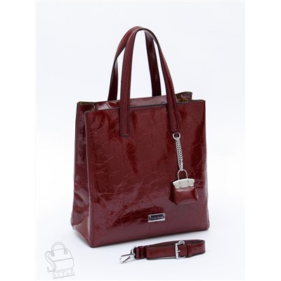 Сумка женская кожаная 91147SP wine red Velina Fabbaino-Safenta