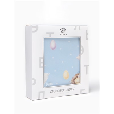 Скатерть Этель «Пасхальные радости», d=148 см, саржа, хлопок, 190 г/м²