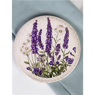 Подставка под горячее, кружку 10 см Лаванда / КD015 /уп 144/