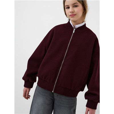 Куртка текстильная для девочек (бомбер)