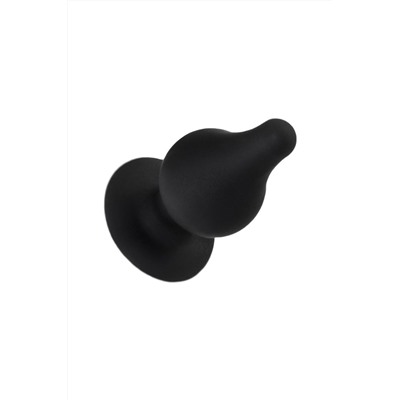 Черная анальная втулка Spade XS - 6,5 см.