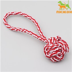 Игрушка тренировочная канатная «Булава», шарик 7-7.5 см, до 100 г