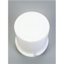 Ведро с герметичной крышкой, 20 л, белое