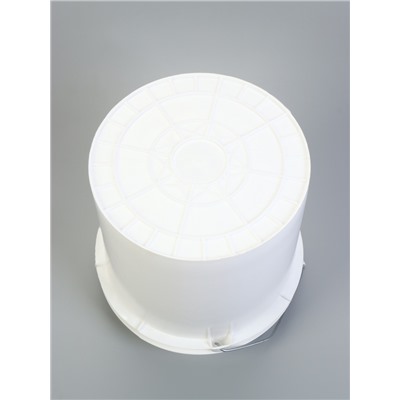 Ведро с герметичной крышкой, 20 л, белое