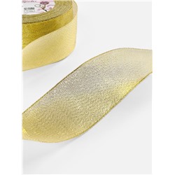 Лента парчовая, 50 мм, 23±1 м, цвет золотой