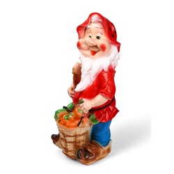 Садовая фигура из гипса «Гном с корзиной овощей», 70×30×34 см, МИКС