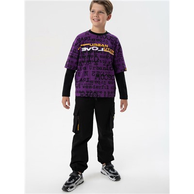 Джемпер трикотажный для мальчиков (футболка с длинными рукавами)