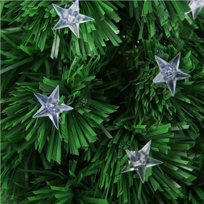 Ёлка светодиодная «Звезда» 60 см, диаметр нижнего яруса 35 см, 55 ПВХ веток, мигание, свечение мульти