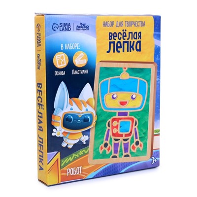 Пластилиновые картинки «Робот», 21×15 см