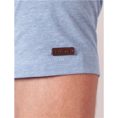 Футболка полуприлегающего кроя с принтом из премиального хлопка