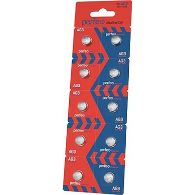 Элемент питания  AG 3 Perfeo LR41(392A)/10BL Alkaline Cell (10/200)