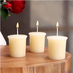 Набор свечей ароматических Vanilla lime, ванильный лайм, 3 шт., 5×4.5 см