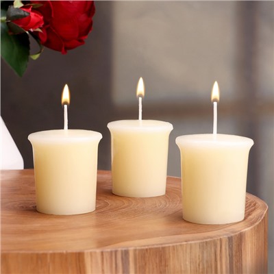 Набор свечей ароматических Vanilla lime, ванильный лайм, 3 шт., 5×4.5 см