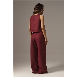 Брюки палаццо  TR241_Vandyke Red/Красный