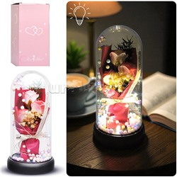 Светильник "Букет роз" в коробке (красный)